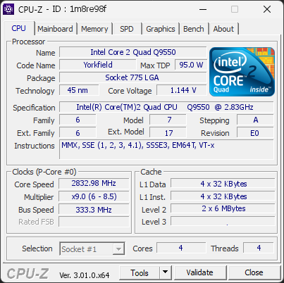 CPU-Z screenshot for 1m8re98f